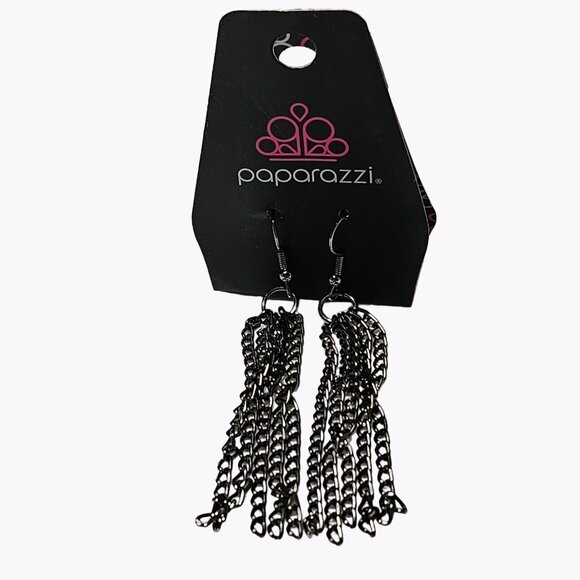 Retro Silver Tone Metal Tassel Dangle Earrings Statement Fashion Jewelry Women - Picture 1 of 3